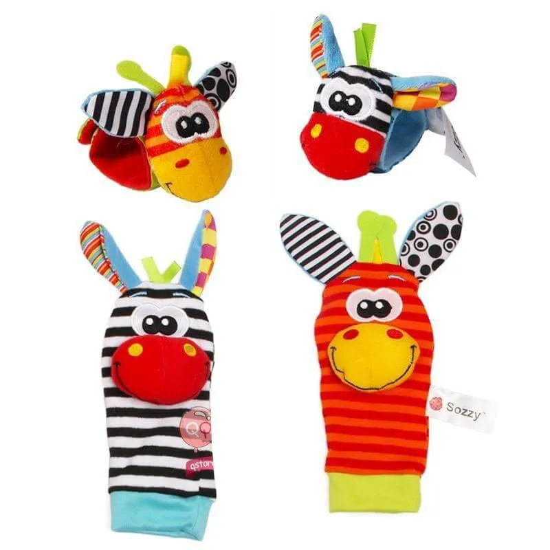 Foot Wrist Rattle Set 4 Pieces