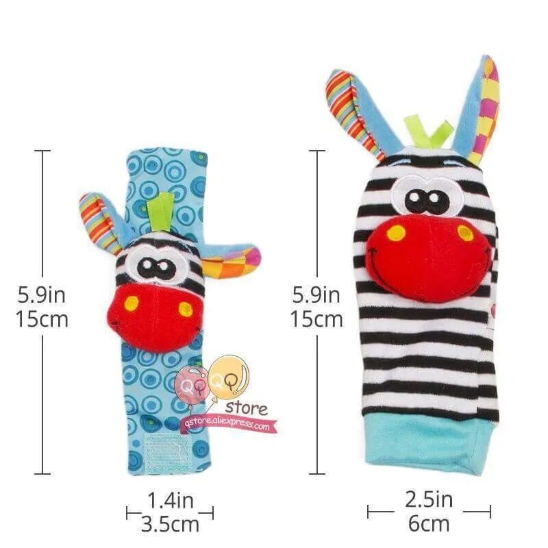 Foot Wrist Rattle Set 4 Pieces