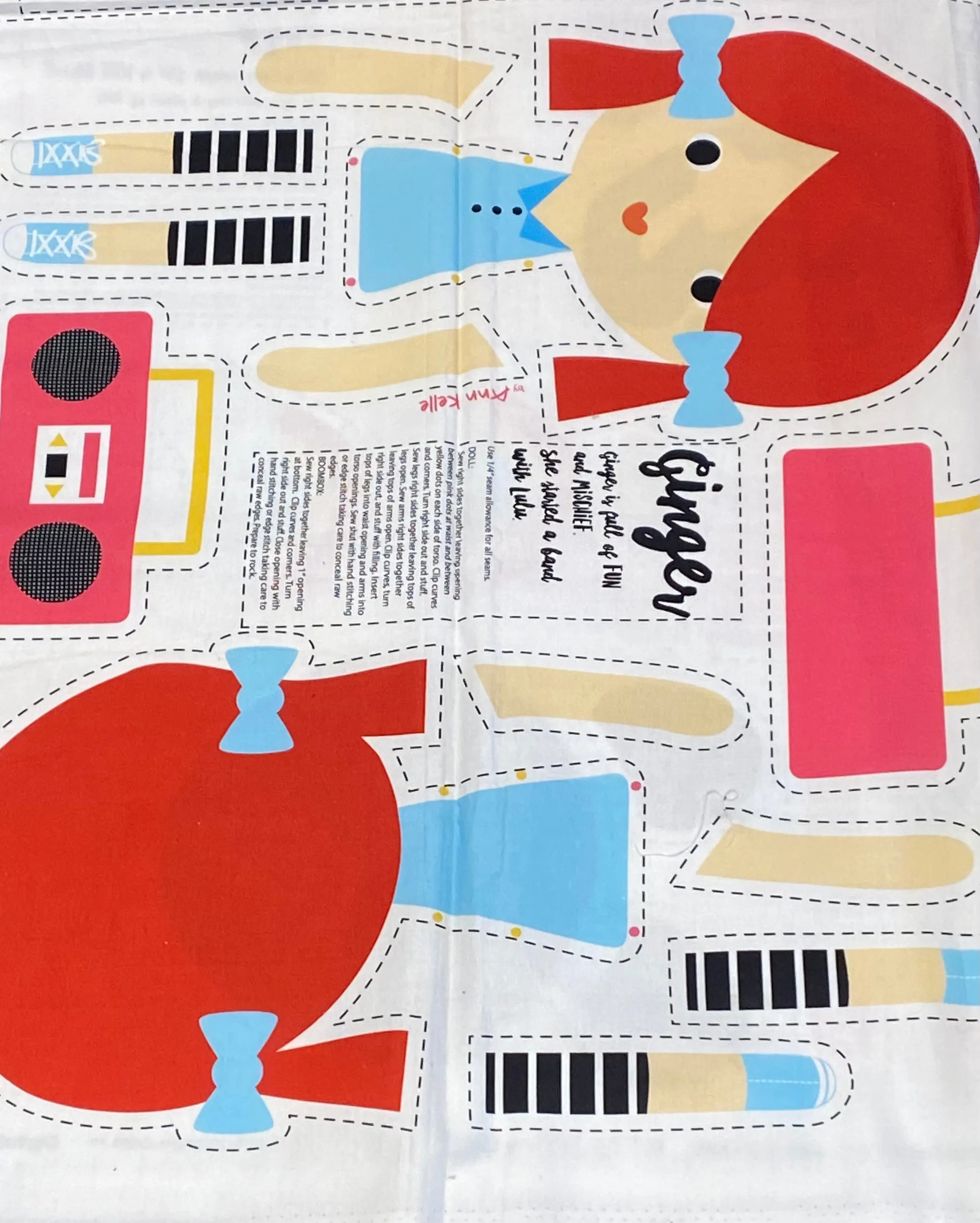 Four Fabric Doll Patterns