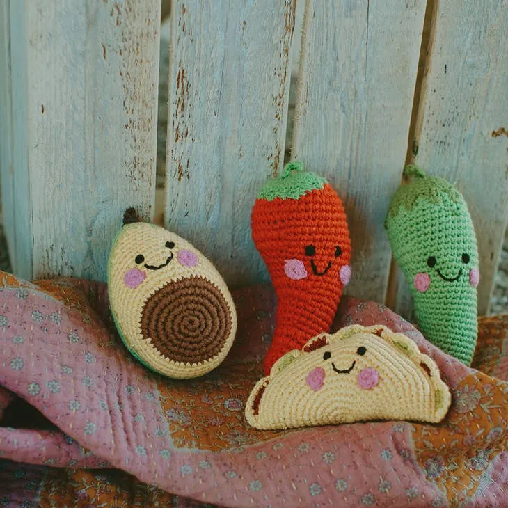 Friendly Avocado Rattle