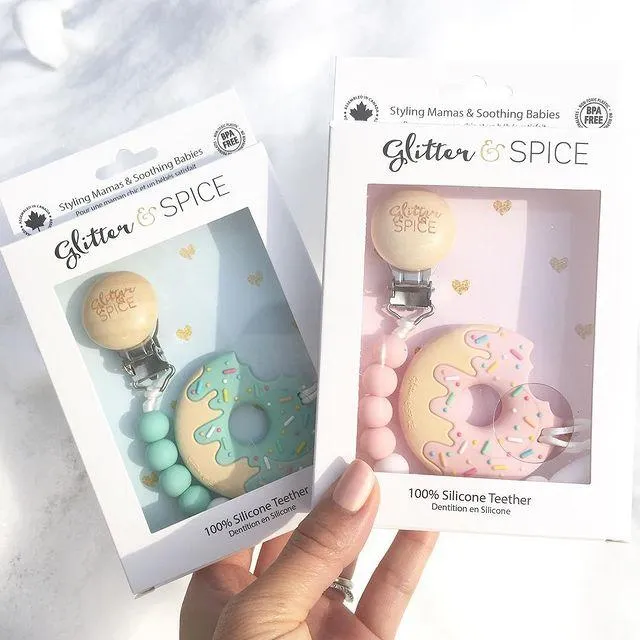 Glitter & Spice Donut Teether