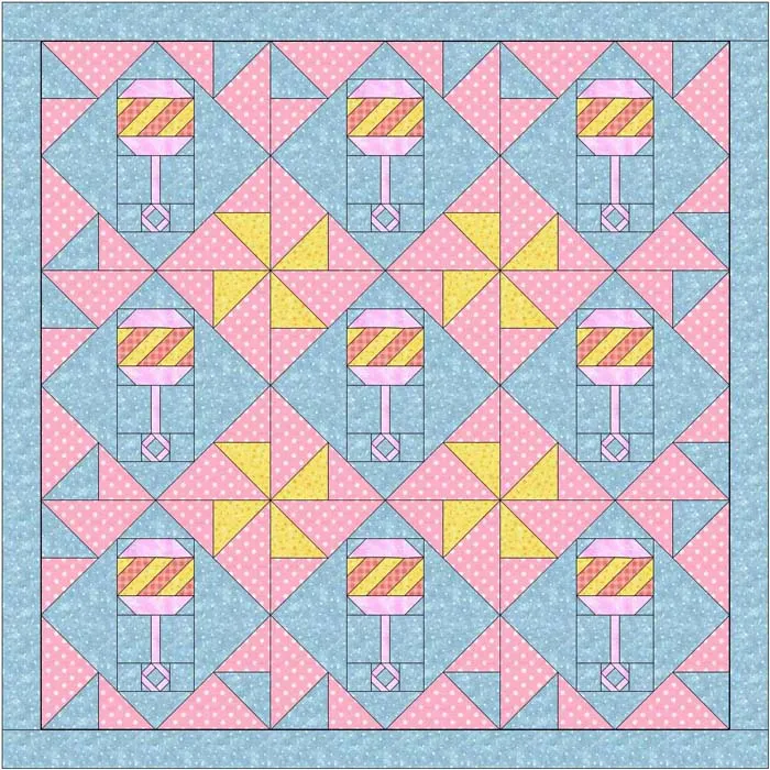 Goo Goo Gaa Gaa Quilt Pattern BL2-110w  - Wholesale Product