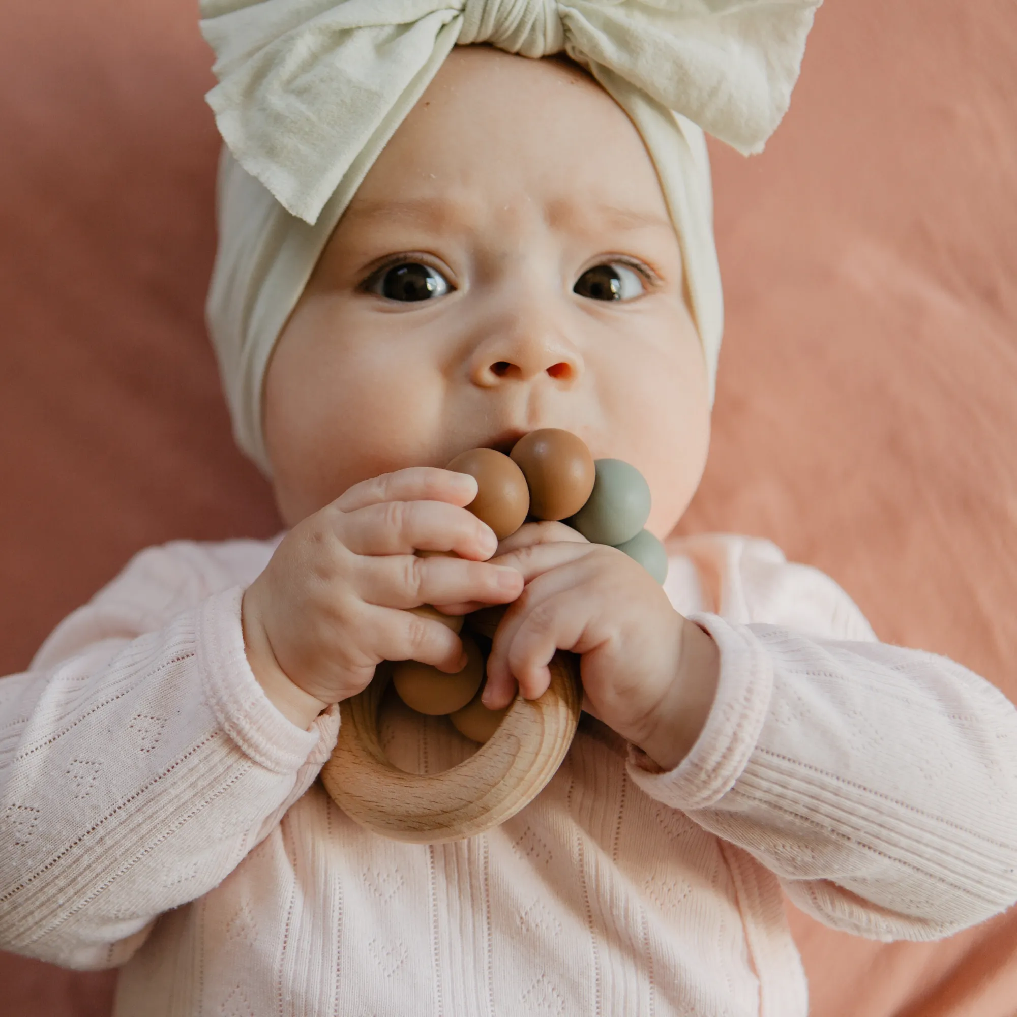 Grant Teething Ring - Modern Colors by Pretty Please Teethers