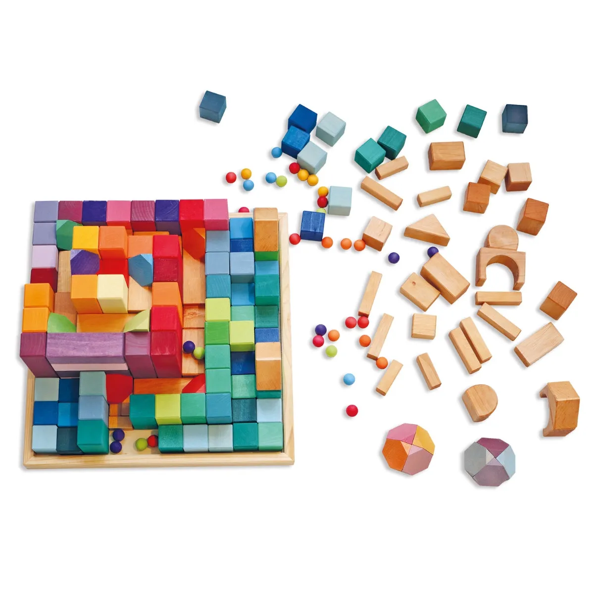Grimm's Wooden Marbles 35 Pieces