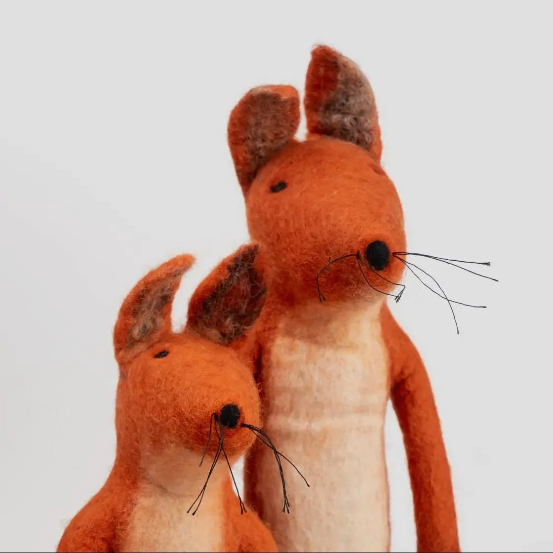 Handmade Felted Fox