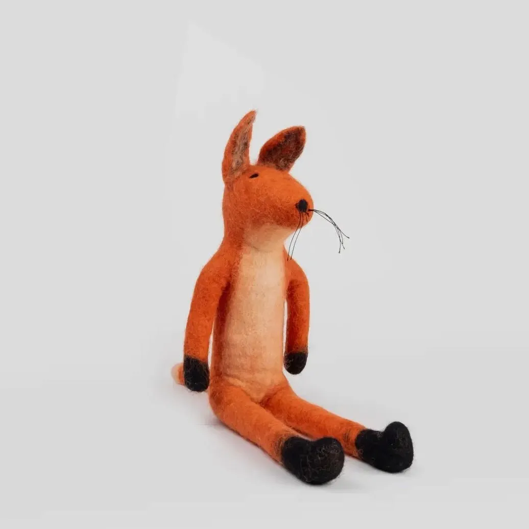 Handmade Felted Fox