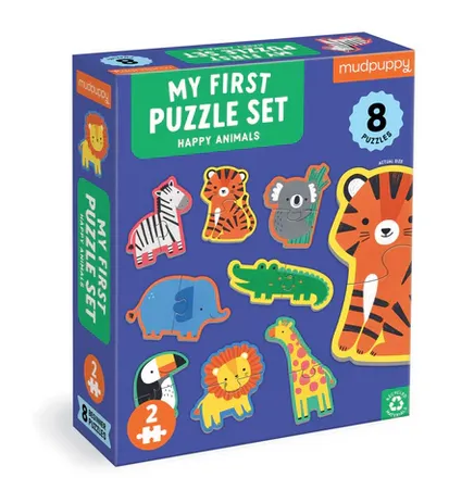 Happy Animals 2 Piece My First Puzzles