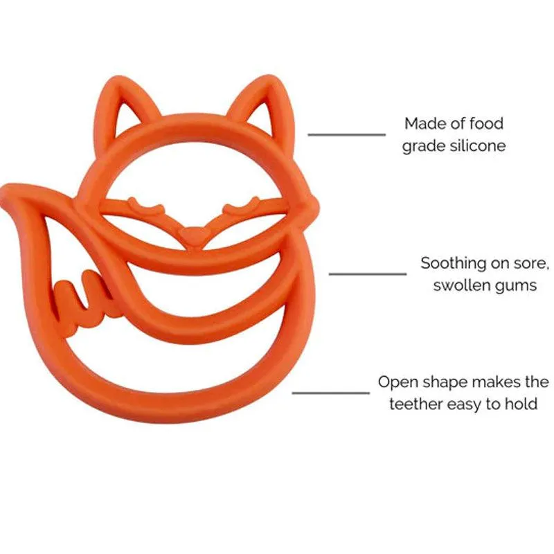Itzy Ritzy Chew Crew Silicone Baby Teether