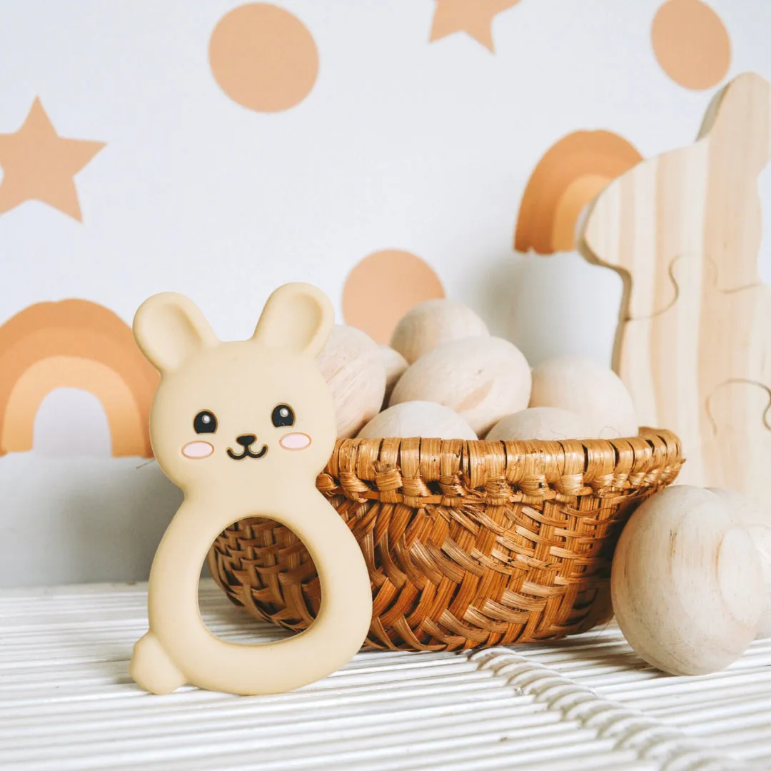 Jellystone Designs Bunny Teether - Tan