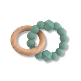 Jellystone Designs Moon Baby Teether - Sage