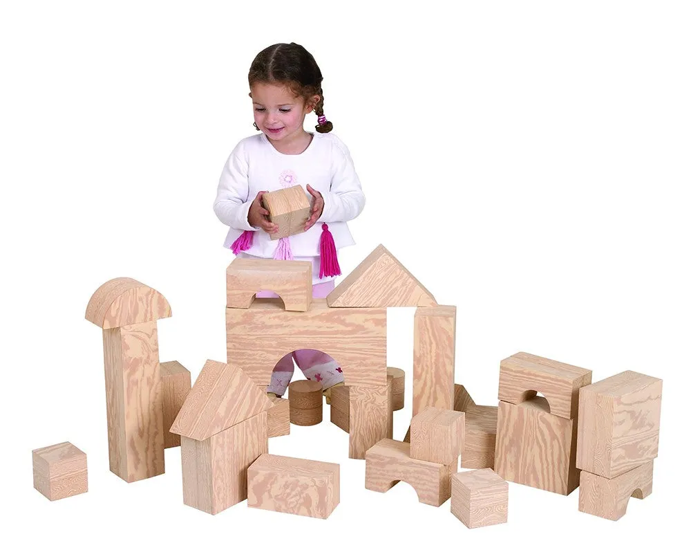 Jumbo Wood-Like Soft Blocks