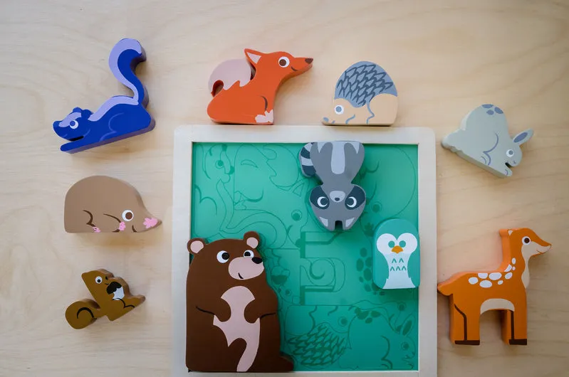 KIDDIE CONNECT Woodland Animal Chunky Puzzle