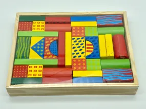 Kids Wooden Blocks 40 pcs- Rec. Age: 24 months 