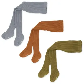 Konges Sløjd - Rib tights - set of 3 - Tigers Eye