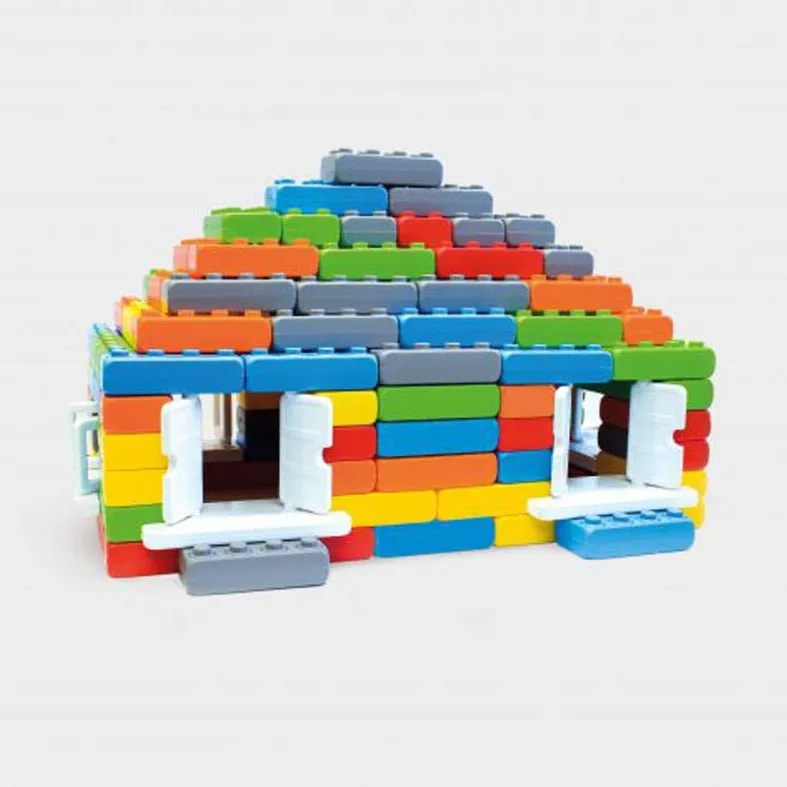 Large Construction Building Blocks 'Junior Bricks' 140 Pcs