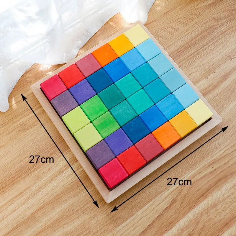 Large Rainbow Puzzles and Stackers with Storage Box