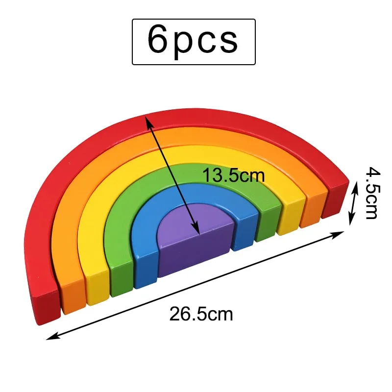 Large Rainbow Puzzles and Stackers with Storage Box