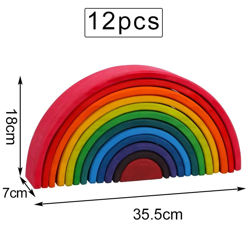 Large Rainbow Puzzles and Stackers with Storage Box