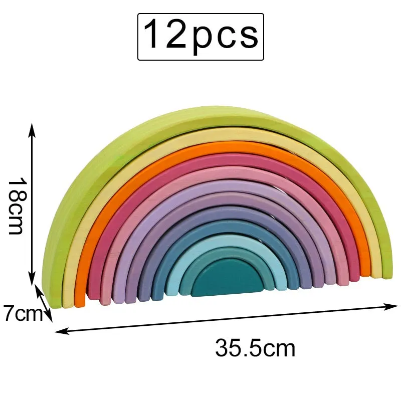 Large Rainbow Puzzles and Stackers with Storage Box