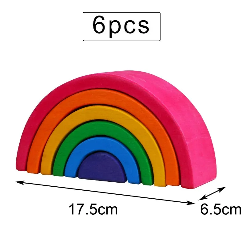 Large Rainbow Puzzles and Stackers with Storage Box