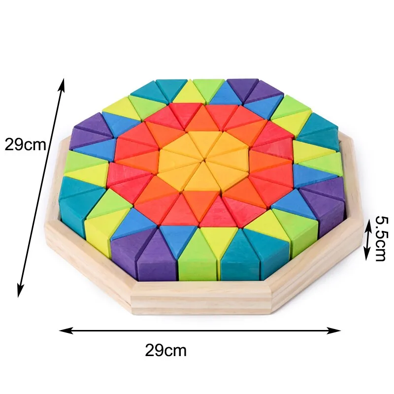 Large Rainbow Puzzles and Stackers with Storage Box