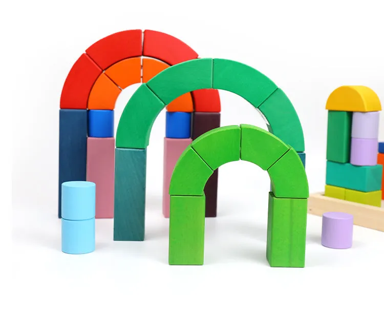 Large Romanesque Stacking Puzzles Building Blocks