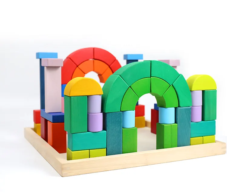 Large Romanesque Stacking Puzzles Building Blocks