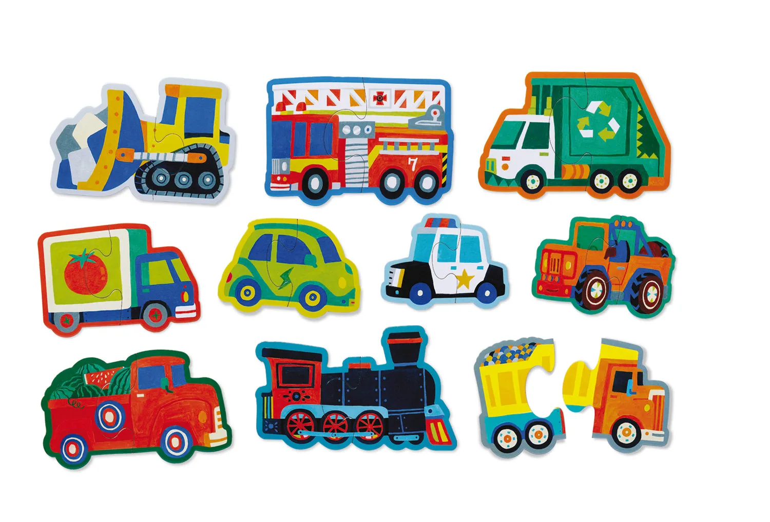 Let’s Begin Puzzle 2pc - Vehicles