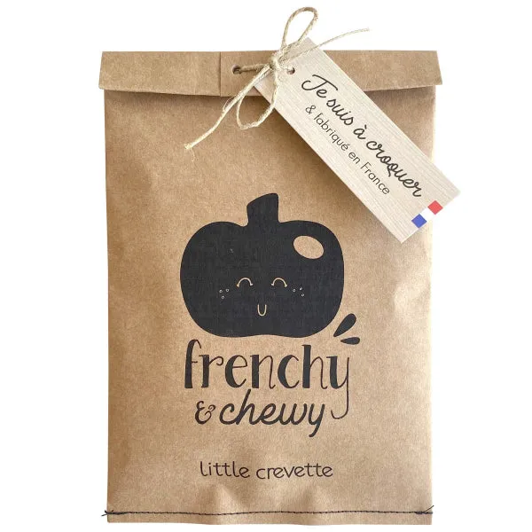 Little Crevette Wooden Teething Ring Pomme D'amour