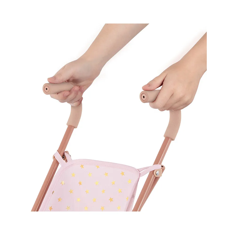 LullaBaby 14" Baby Doll Star Folding Stroller