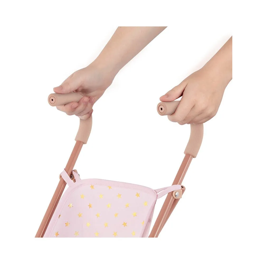 LullaBaby 14" Baby Doll Star Folding Stroller