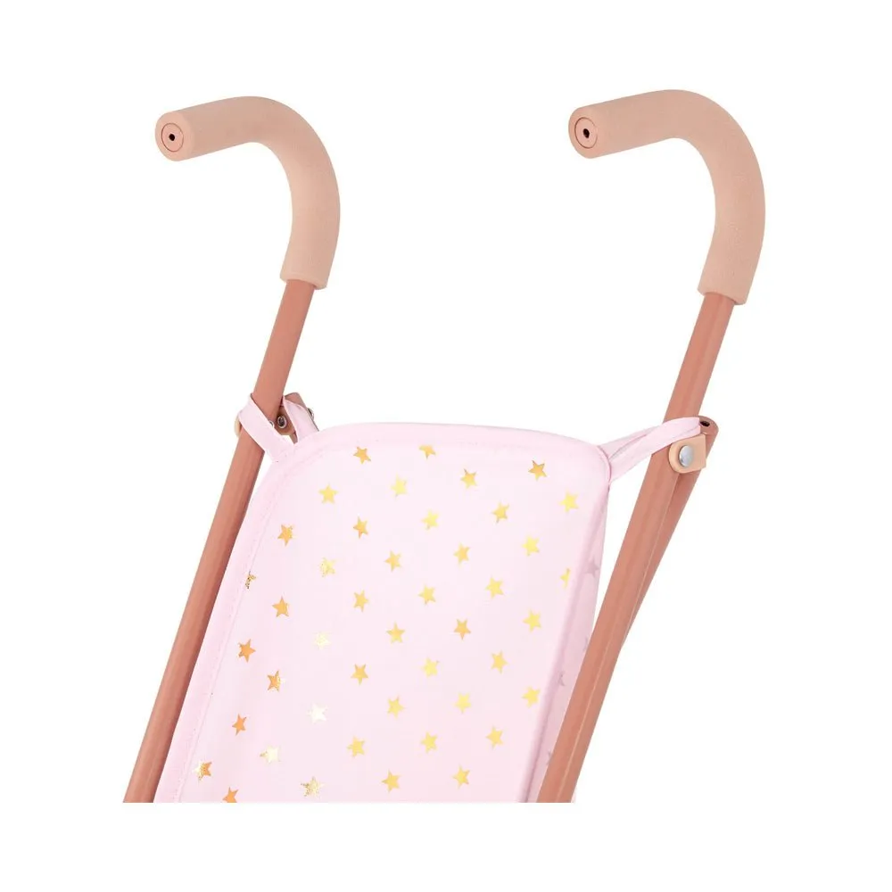 LullaBaby 14" Baby Doll Star Folding Stroller