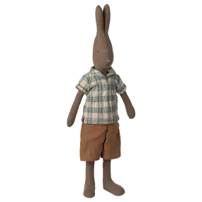 Maileg Rabbit in Checker Shirt, Size 3 (ships in May)