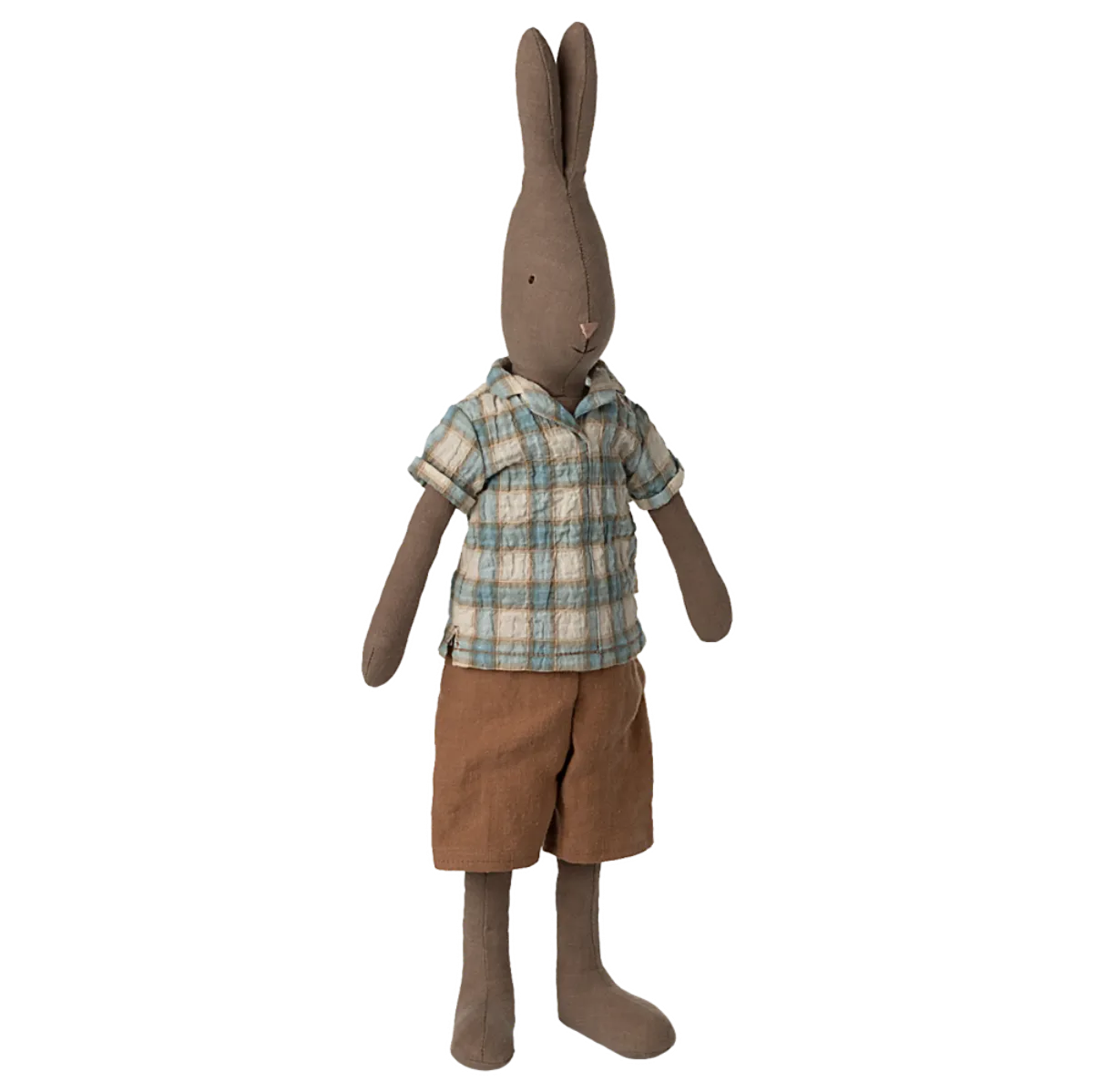 Maileg Rabbit in Checker Shirt, Size 3 (ships in May)