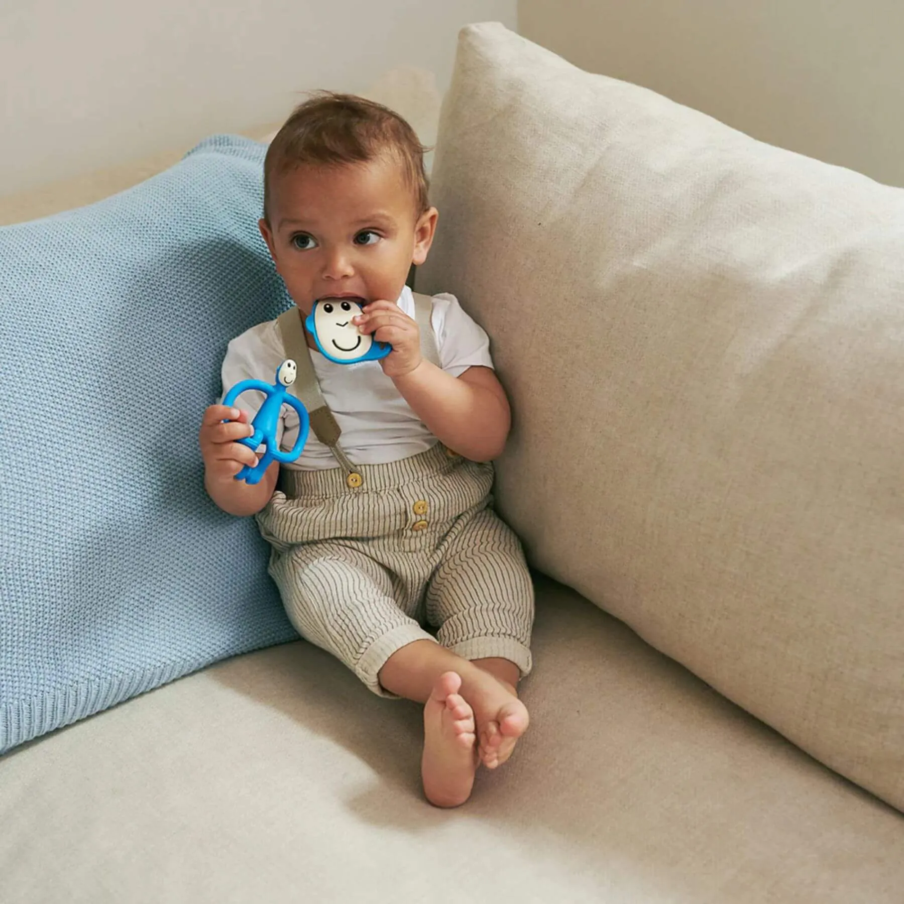 Matchstick Monkey Teething Starter Set (Blue)
