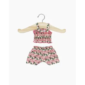 Minikane amigas retro 2-piece swimsuit in cherries with pouch