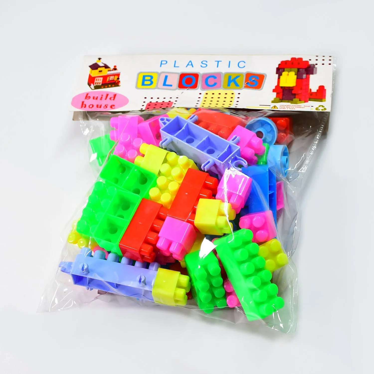 Multicolor Kids' Block Set for Fun & Learning (60 Pieces)
