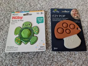 NEW 2 silicone Teethers - size