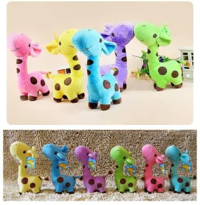 New infant baby boys girls toy Lovely Giraffe Deer Soft Plush Toy children Animal Dolls Baby Kid Birthday Party Gift