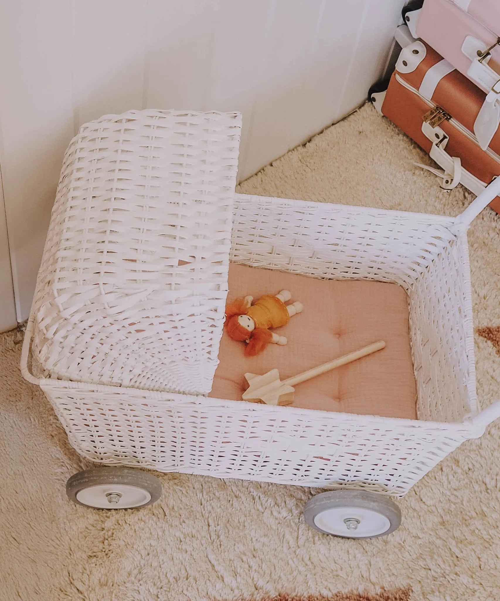 Olli Ella Strolley Mattress - Seashell Pink