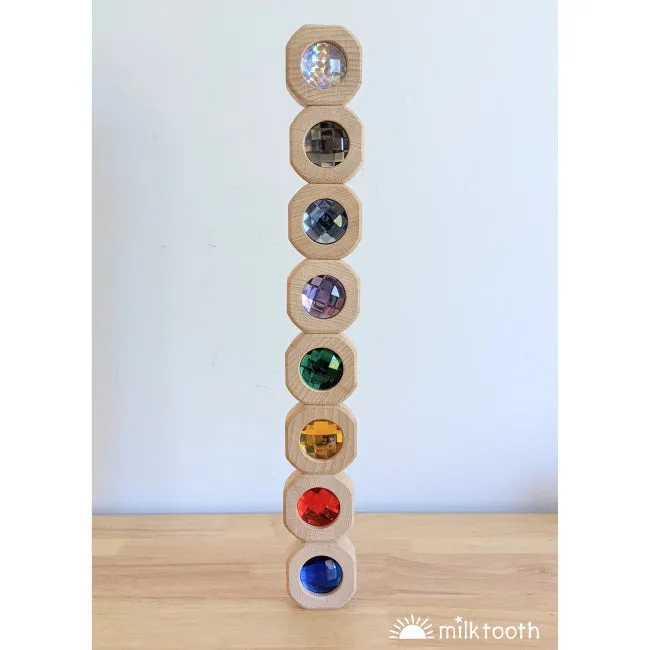 Papoose | Bitcoins | 15 Gem Blocks Rainbow in Tray