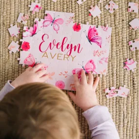 Personalized Butterflies Jigsaw Puzzles for Kids