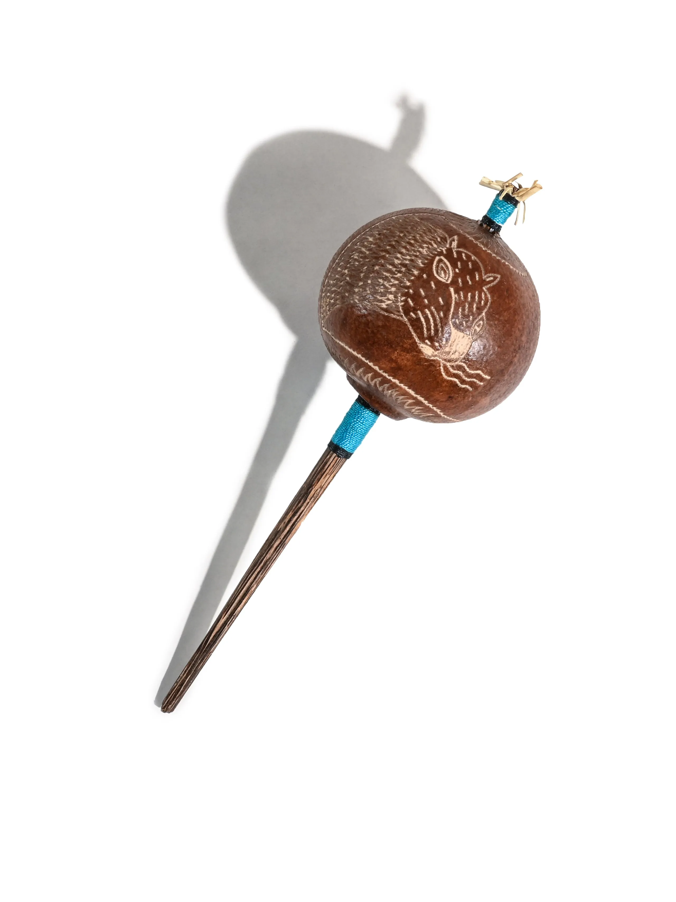Peruvian Amazon Gourd Rattle - Jaguar