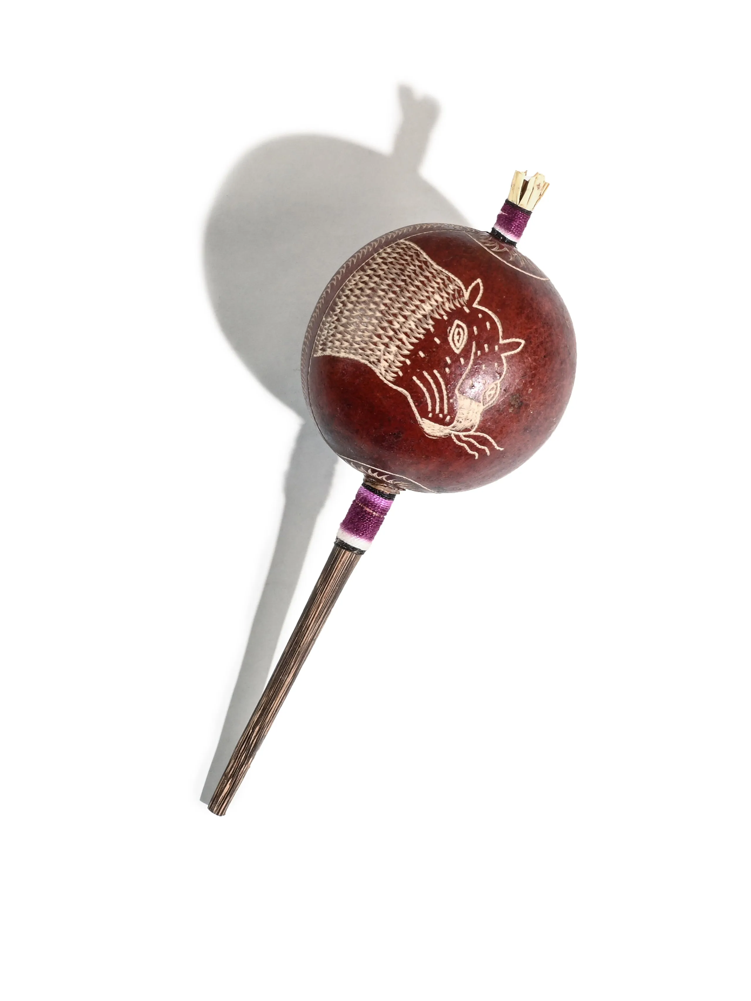 Peruvian Amazon Gourd Rattle - Jaguar