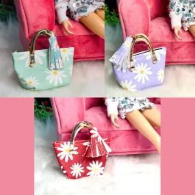 Purse for fashion dolls Floral purses 1/6 scale