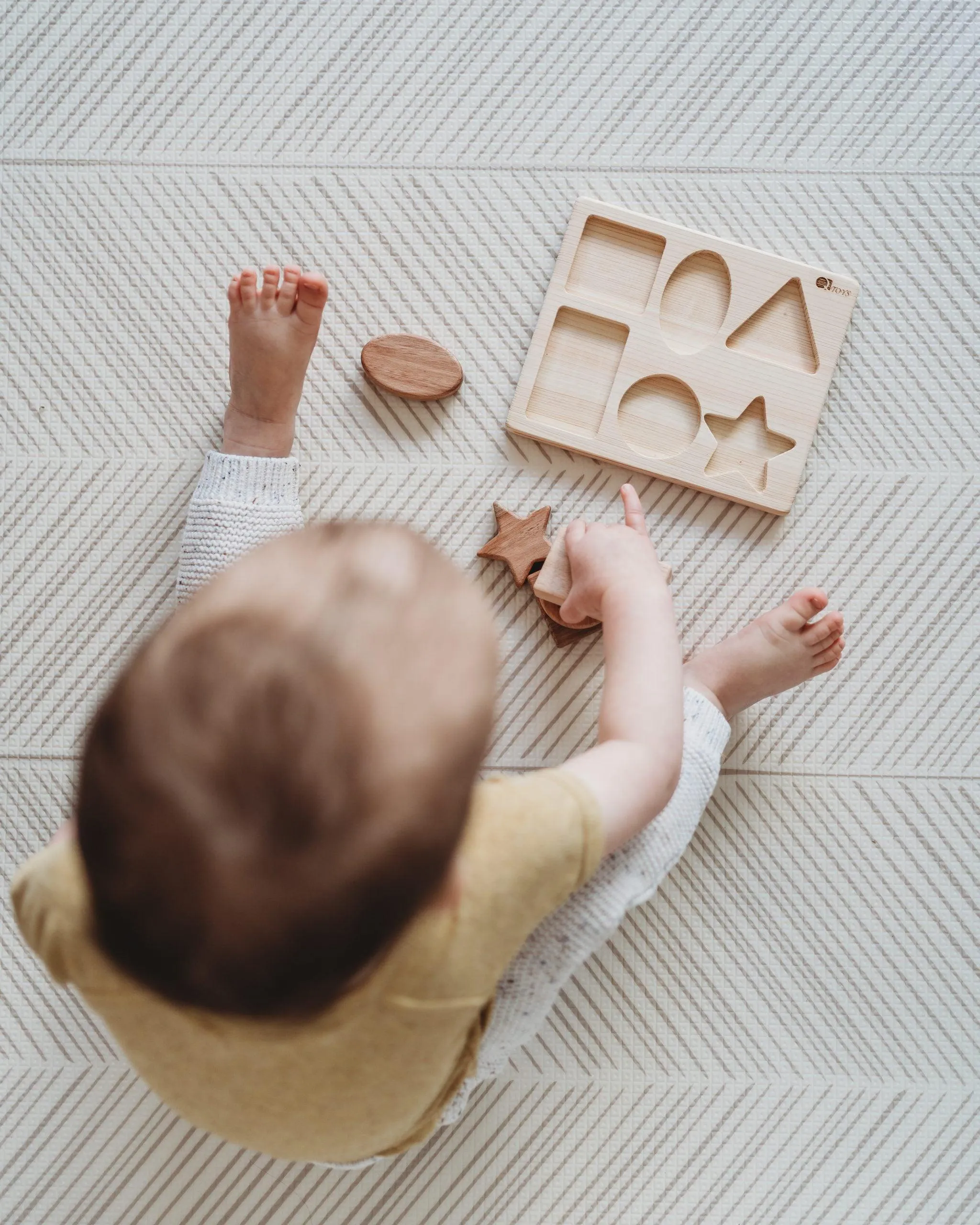 Qtoys Chunky Shape Puzzle 6pcs Toddler Toys 18m 