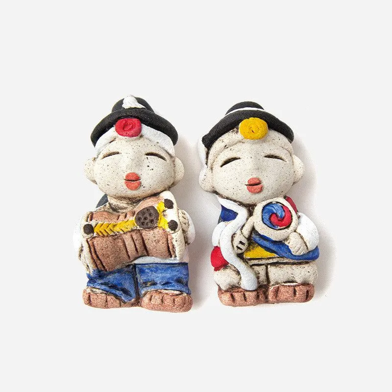 Refrigerator Magnet Red Clay-Nongak - Made in Korea