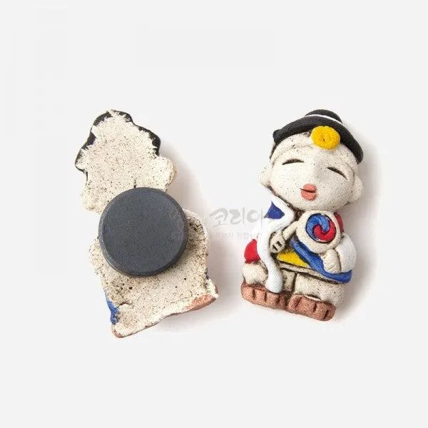 Refrigerator Magnet Red Clay-Nongak - Made in Korea