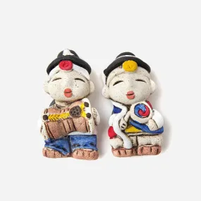 Refrigerator Magnet Red Clay-Nongak - Made in Korea