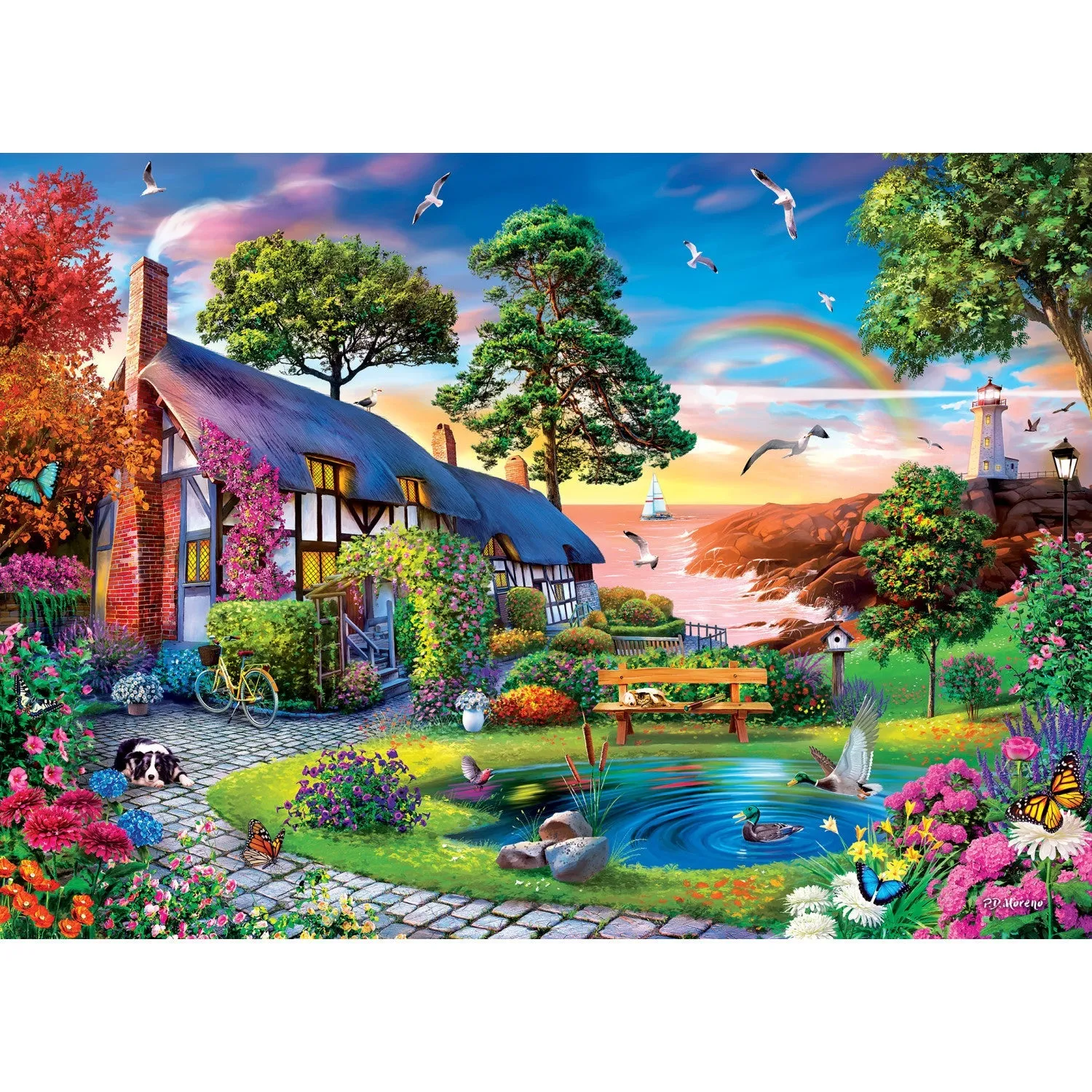 Retreats - Rainbow 1000 Piece Jigsaw Puzzle
